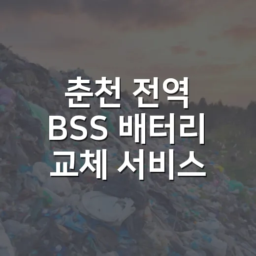 춘천 전역 BSS 배터리 교체 서비스 개시