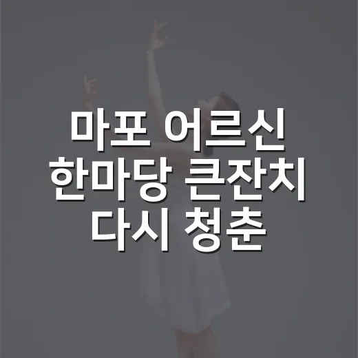 마포 어르신 한마당 큰잔치 다시 청춘