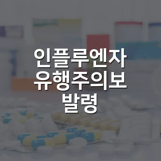 인플루엔자 유행주의보 발령, 건강관리 철저히