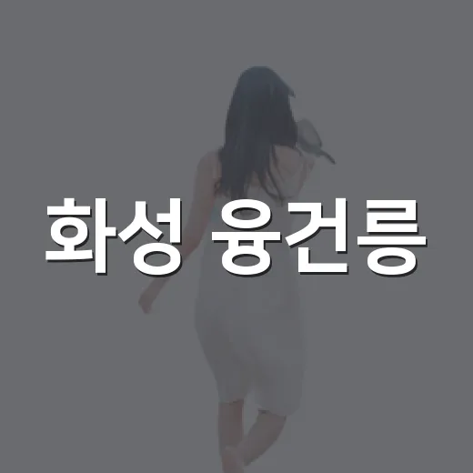 화성 융건릉, 아이와 함께하는 역사 나들이 명소