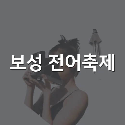 보성 전어축제, 가을밤 전어 향연