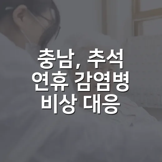 충남, 추석 연휴 감염병 비상 대응 체계 가동