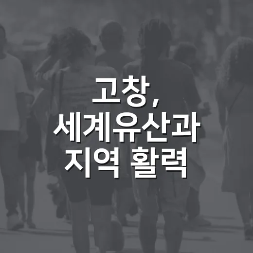 고창, 세계유산과 지역 활력 소식