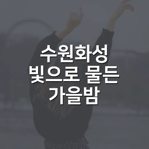 수원화성 빛으로 물든 가을밤 미디어아트
