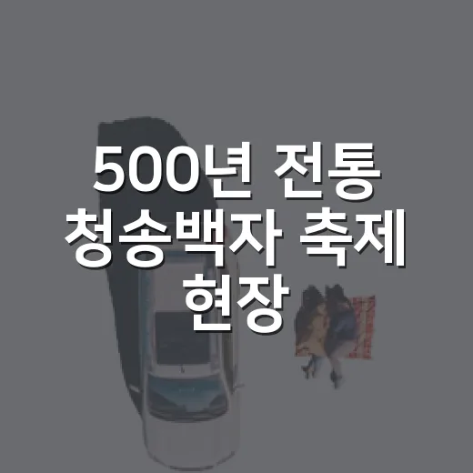 500년 전통 청송백자 축제 현장