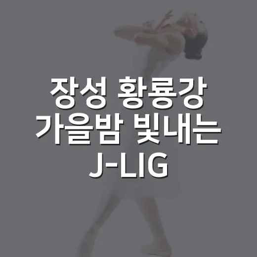 장성 황룡강 가을밤 빛내는 J-LIGHT RUN