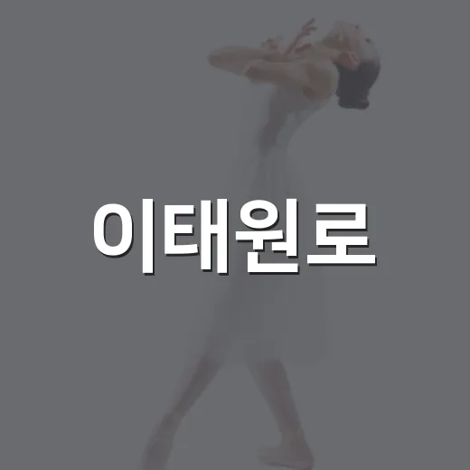 이태원로, 춤의 향연으로 물든다