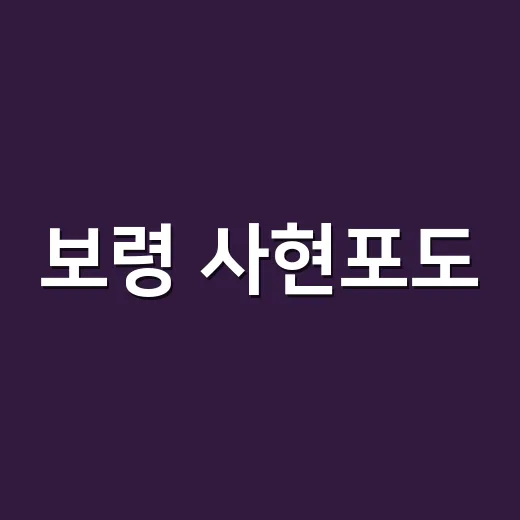 보령 사현포도, 자연과 전통이 빚은 달콤함