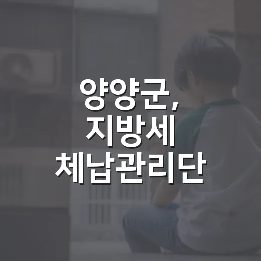 양양군, 지방세 체납관리단 현장 방문 강화