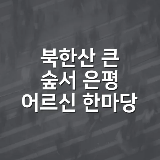 북한산 큰 숲서 은평 어르신 한마당 개최