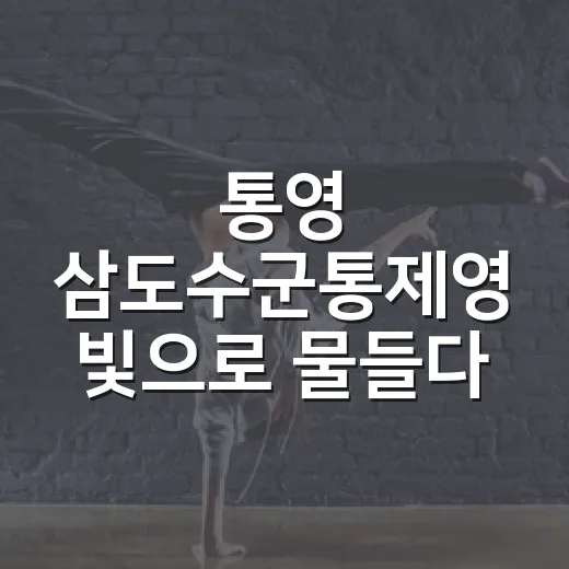 통영 삼도수군통제영 빛으로 물들다