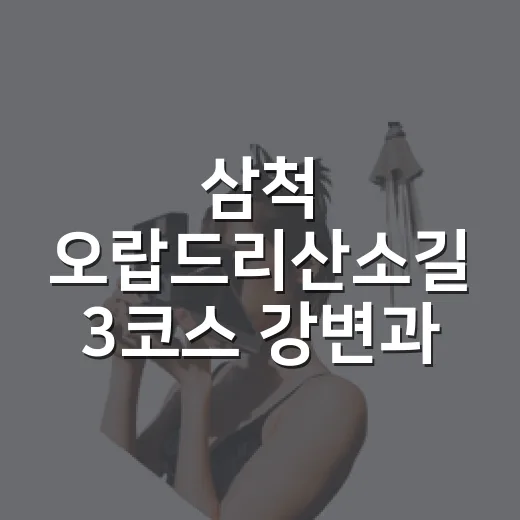 삼척 오랍드리산소길 3코스 강변과 숲길의 조화