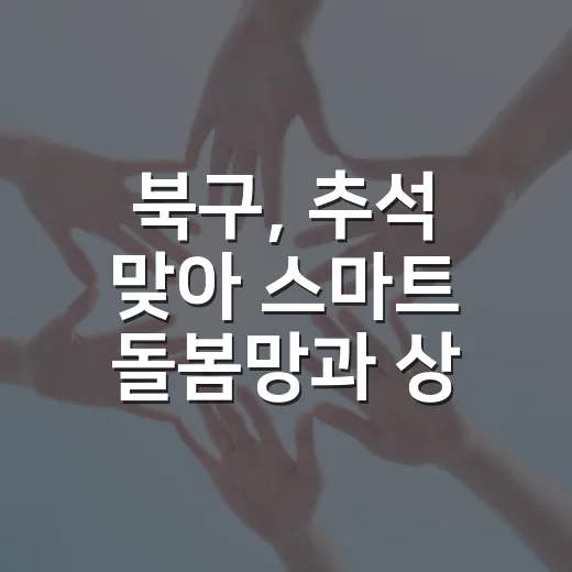 북구, 추석 맞아 스마트 돌봄망과 상생장터 활기