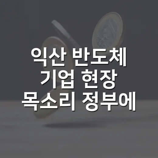 익산 반도체 기업 현장 목소리 정부에 전달