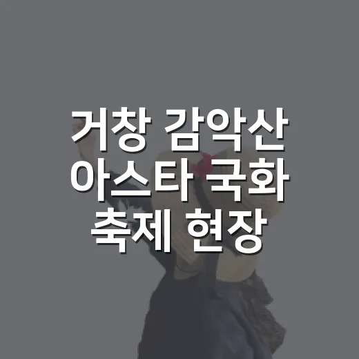 거창 감악산 아스타 국화 축제 현장