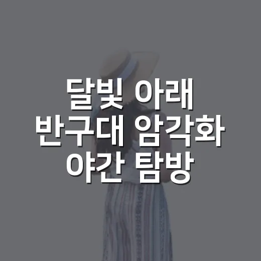 달빛 아래 반구대 암각화 야간 탐방