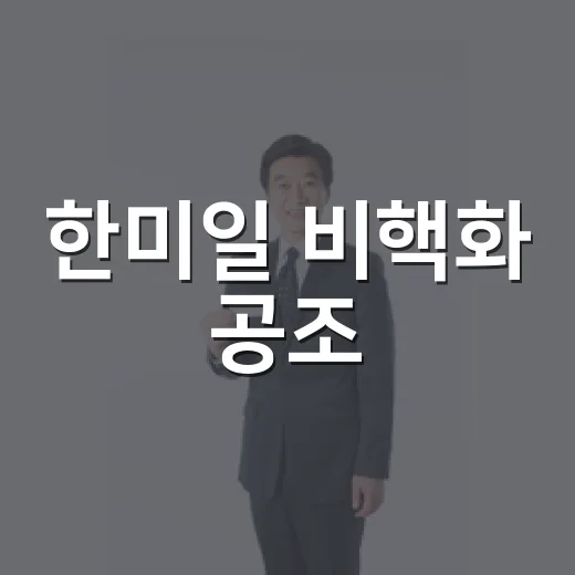 한미일 비핵화 공조, 대화로 평화 유지한다