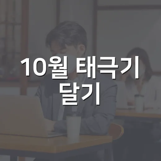 10월 태극기 달기, 나라사랑 실천의 날