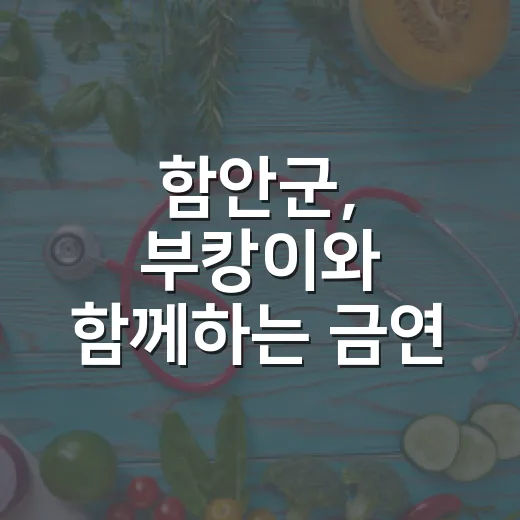함안군, 부캉이와 함께하는 금연 캠페인 전개