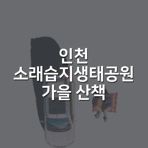인천 소래습지생태공원 가을 산책 명소