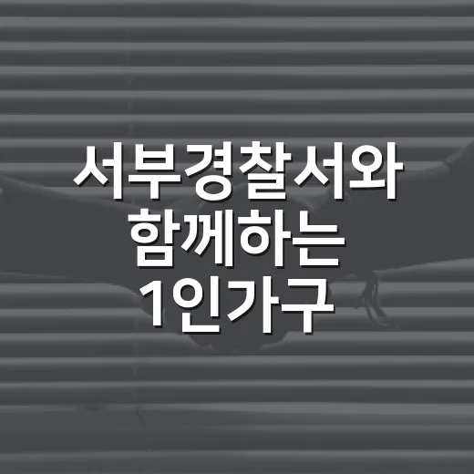 서부경찰서와 함께하는 1인가구 호신술 교육