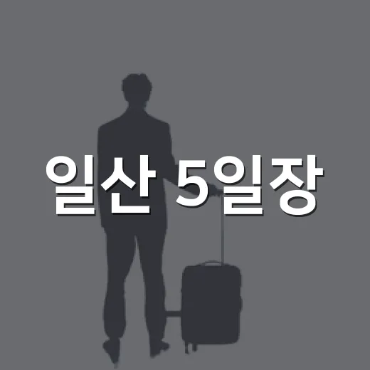 일산 5일장, 추석 전통시장 생생 풍경