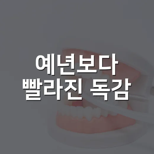예년보다 빨라진 독감, 예방접종 서둘러야