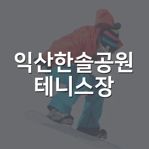 익산한솔공원 테니스장, 인조잔디로 새단장
