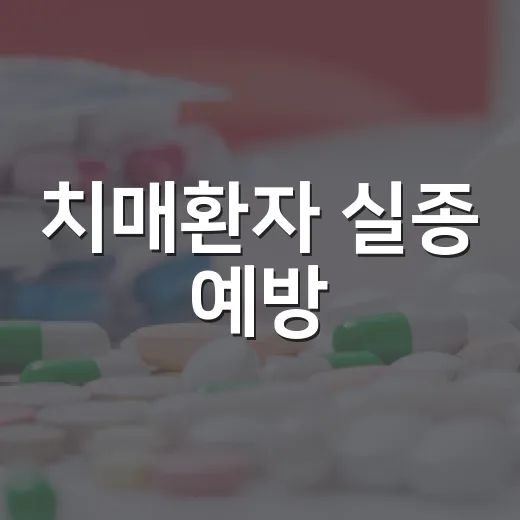 치매환자 실종 예방, 의정부시 지원 강화