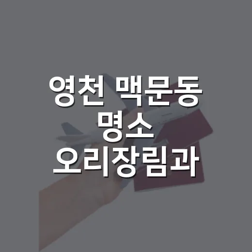 영천 맥문동 명소 오리장림과 우로지 생태공원 산책기