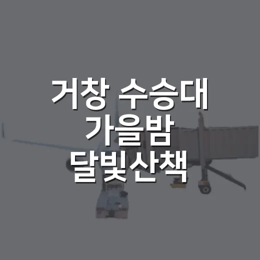 거창 수승대 가을밤 달빛산책 힐링여행