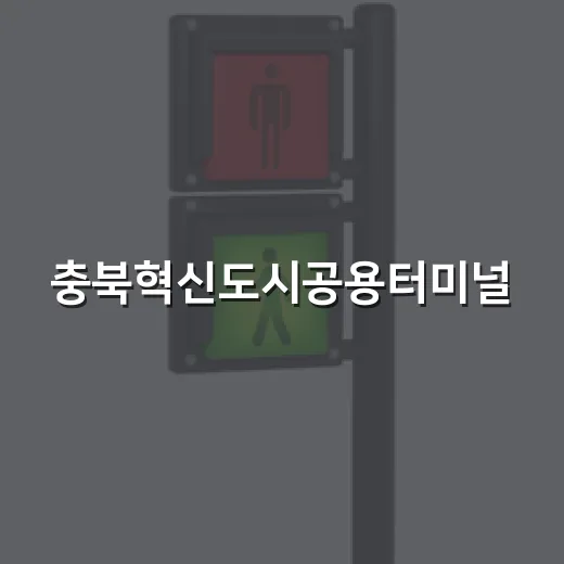 충북혁신도시공용터미널, 음성군민의 든든한 교통 허브