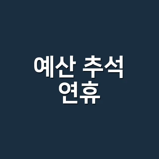 예산 추석 연휴, 역사문화 체험의 장