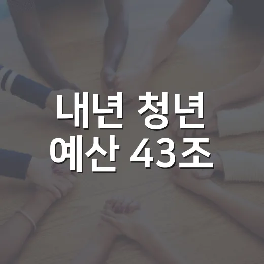 내년 청년 예산 43조, 어디에 얼마나 쓰이나