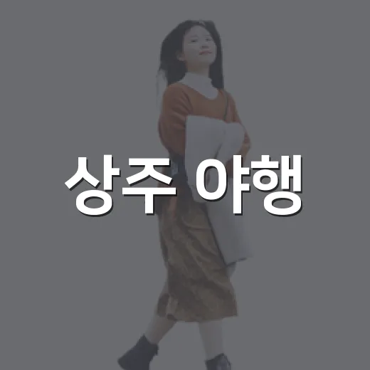 상주 야행, 역사와 맛의 밤을 열다