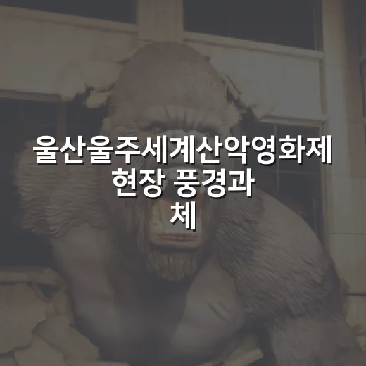 울산울주세계산악영화제 현장 풍경과 체험