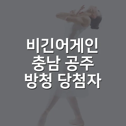 비긴어게인 충남 공주 방청 당첨자 발표