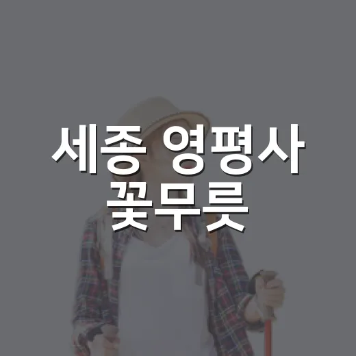 세종 영평사 꽃무릇, 가을 붉은 물결의 향연