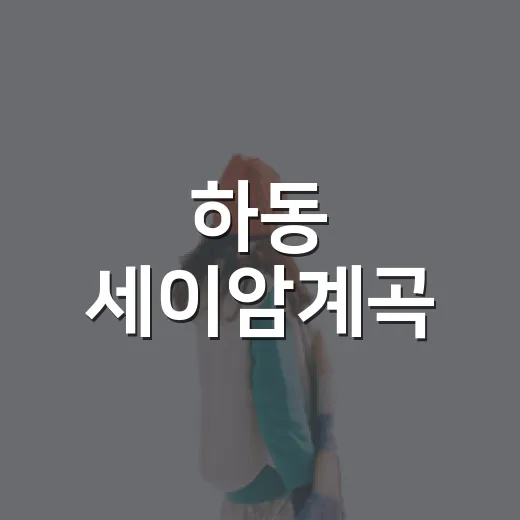 하동 세이암계곡, 아이와 함께한 여름 물놀이