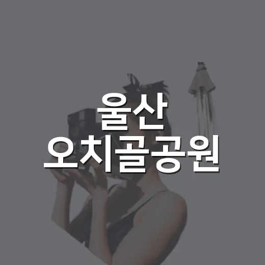 울산 오치골공원, 자연과 놀이가 어우러진 가족 명소