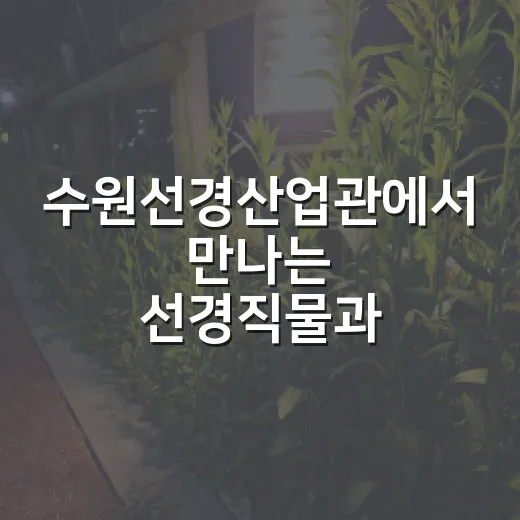 수원선경산업관에서 만나는 선경직물과 수원의 산업사