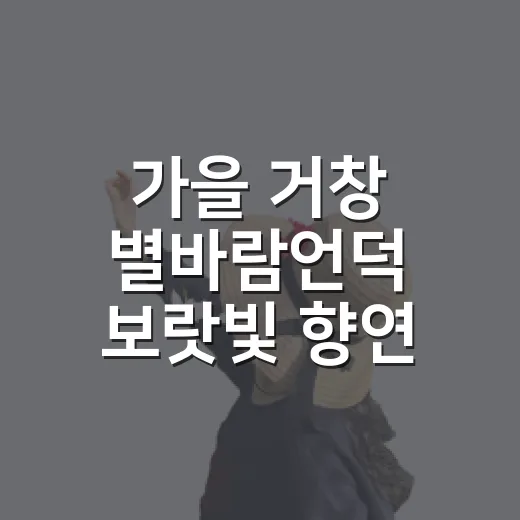 가을 거창 별바람언덕 보랏빛 향연