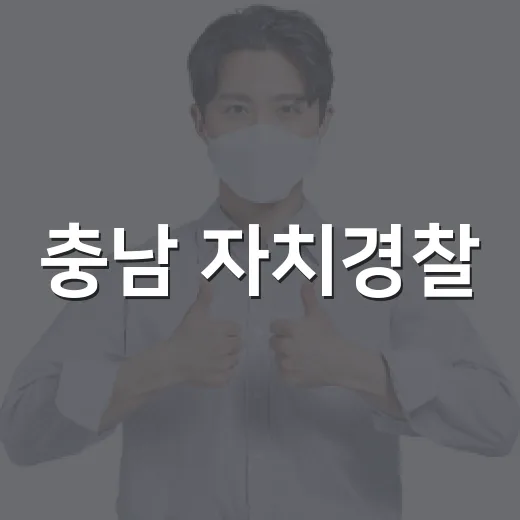 충남 자치경찰, 가을철 안전관리 대책 강화