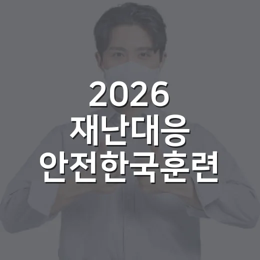 2026 재난대응 안전한국훈련, 파주서 실시