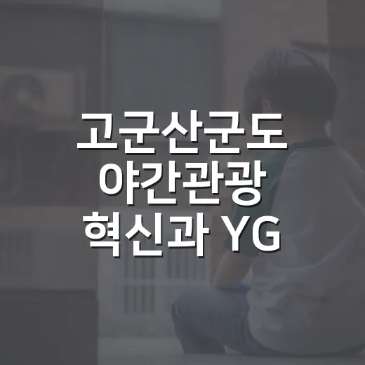 고군산군도 야간관광 혁신과 YG 문화행사