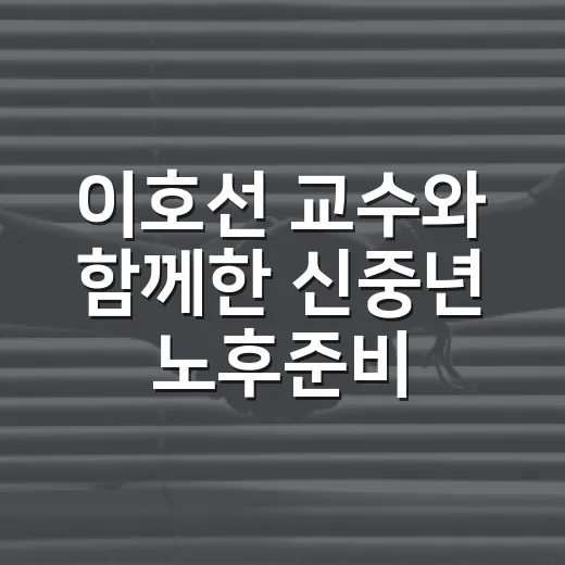이호선 교수와 함께한 신중년 노후준비 특강 현장