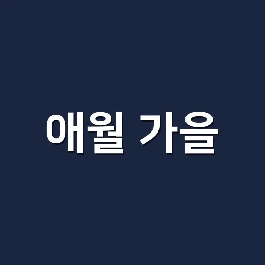 애월 가을, 책과 문화의 향연