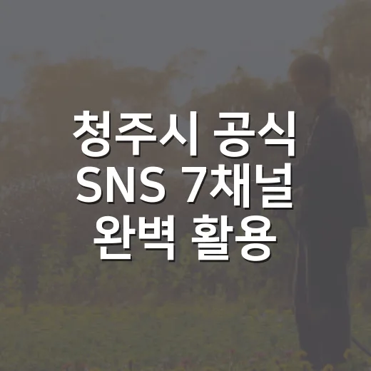 청주시 공식 SNS 7채널 완벽 활용법