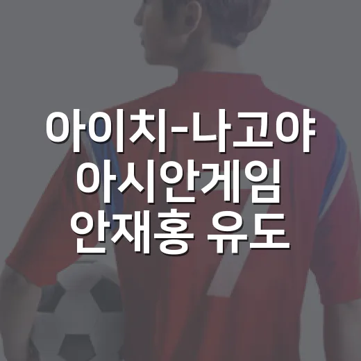 아이치-나고야 아시안게임 안재홍 유도 도전