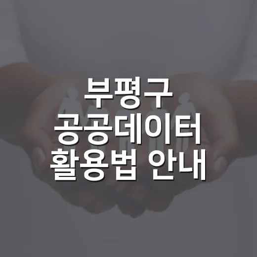 부평구 공공데이터 활용법 안내